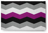 Asexual Chevron Chenille Rug, Asexual Chevron, 4'x6'