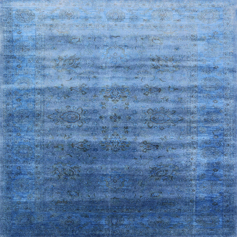 Ahgly Company Indoor Square Mid-Century Modern Area Rugs, 5' Square