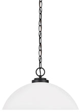 Generation Lighting 65160EN3 Oslo 16"W LED Pendant - Midnight Black