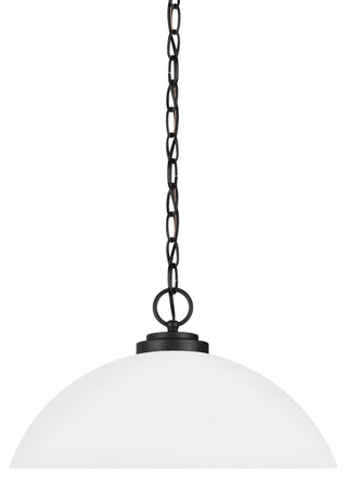 Generation Lighting 65160EN3 Oslo 16"W LED Pendant - Midnight Black