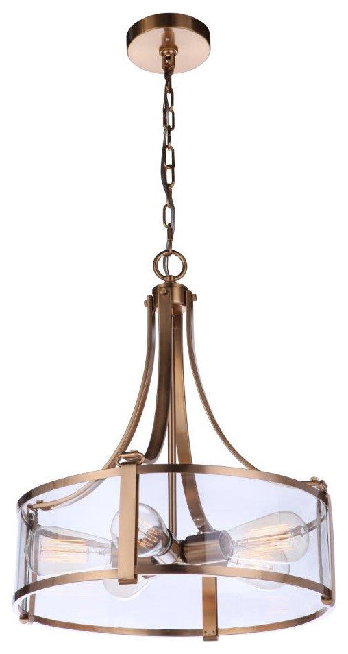 Elliot Pendant 5  Light  Satin Brass