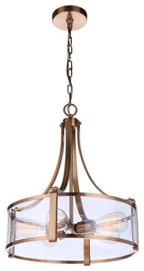 Elliot Pendant 5  Light  Satin Brass