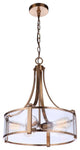 Elliot Pendant 5  Light  Satin Brass