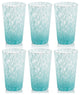 Willa Speckled Highball Glasses, Set of 6, Aqua