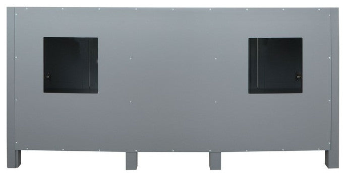 Ziva Transitional Dark Grey 72" Vanity Cabinet Only