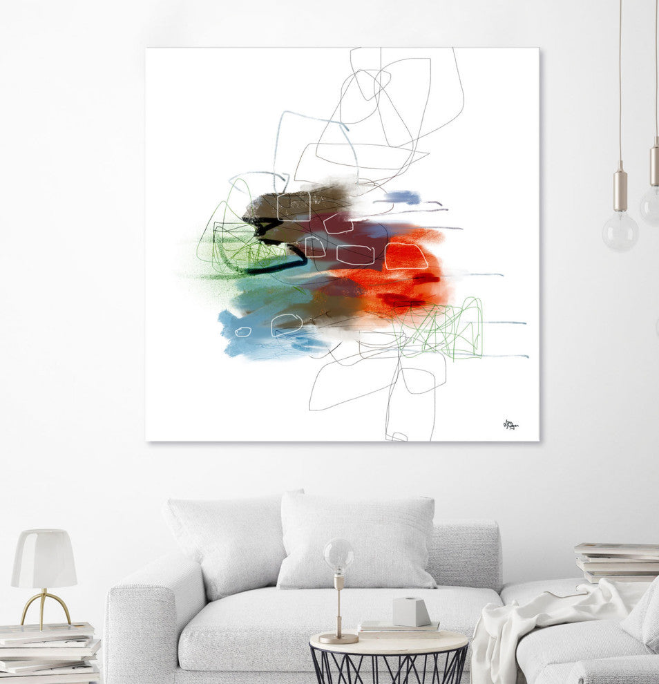 Loving Life I - 72 x 72 by Lisa Ridgers