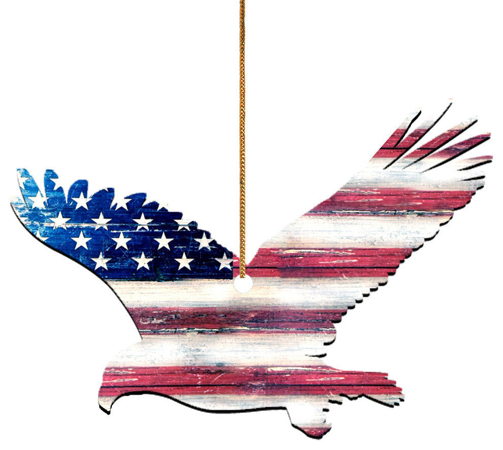 American Flag Eagle Magnets, Set of 3