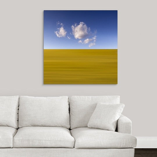 "Sky And Land" Wrapped Canvas Art Print, 35"x35"x1.5"