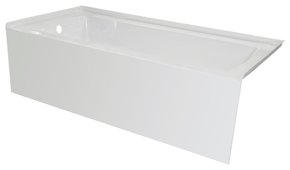 Valley Acrylic Above Floor Rough In pOVO Acrylic Multi-Layered Bath Tub 72", Whi