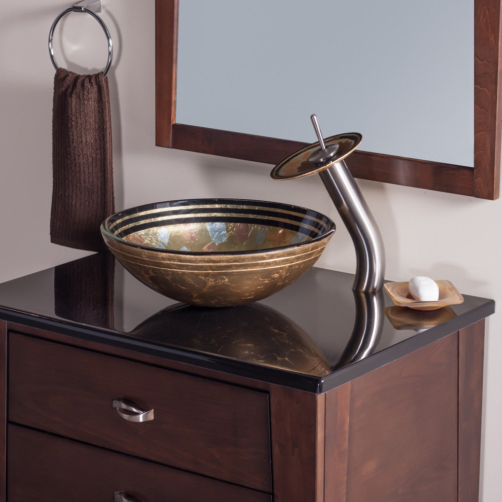 Novatto Celebrazione Glass Vessel Sink