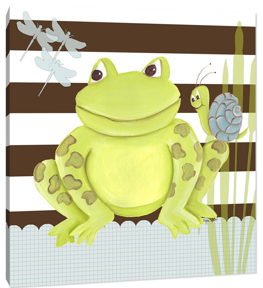 Frog on Stripes