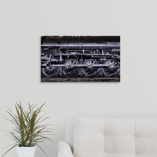 "Locomotive" Wrapped Canvas Art Print, 24"x14"x1.5"