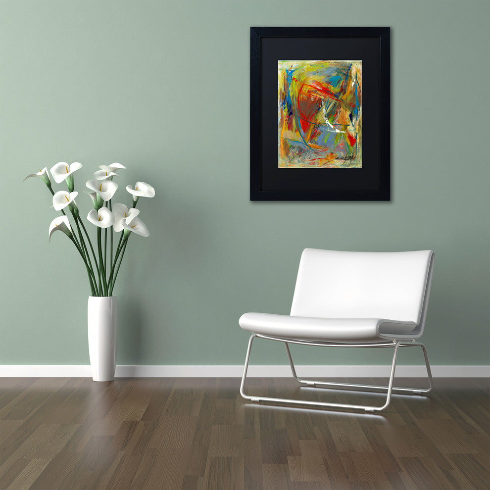'Toy Of A Cosmic Child' Matted Framed Art, Black Frame, Black Matte, 20x16