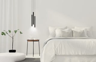 1 -Light, 6.9W LED Single Tube Pendant, Matte Black