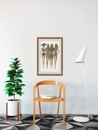 "Beach" Framed Painting Print, 20"x30"