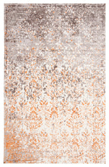 Safavieh Expression Collection EXP477 Rug, Ivory/Rust, 6'x9'