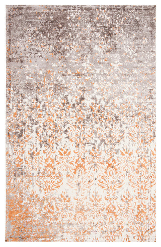 Safavieh Expression Collection EXP477 Rug, Ivory/Rust, 6'x9'