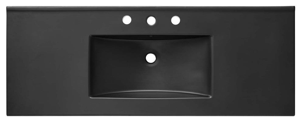 Chaucer 48" Single Sink Bathroom Vanity - Black Black