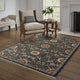 Augustus Persian Inspired Indoor Area Rug, Blue, 2'x3'