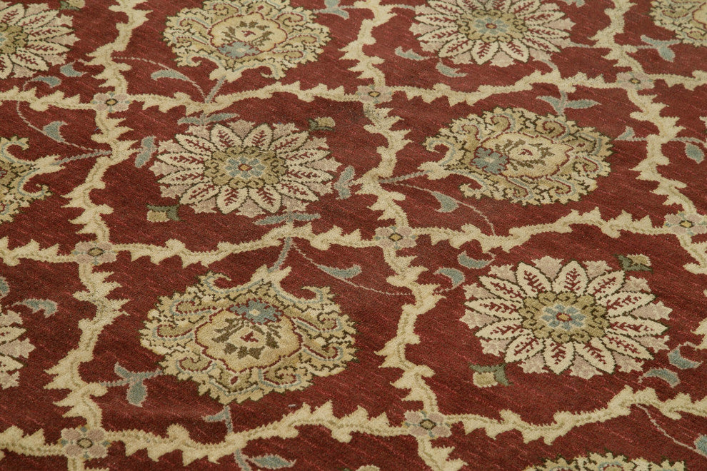 Rug N Carpet - Handwoven Oriental 9' 11" x 12' 8" Decorative Oushak Area Rug