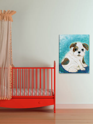 "Porkchop" Painting Print on Wrapped Canvas, 24"x31"