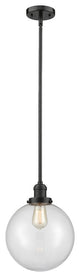 X-Large Beacon 1-Light Mini Pendant, Oil Rubbed Bronze, Clear