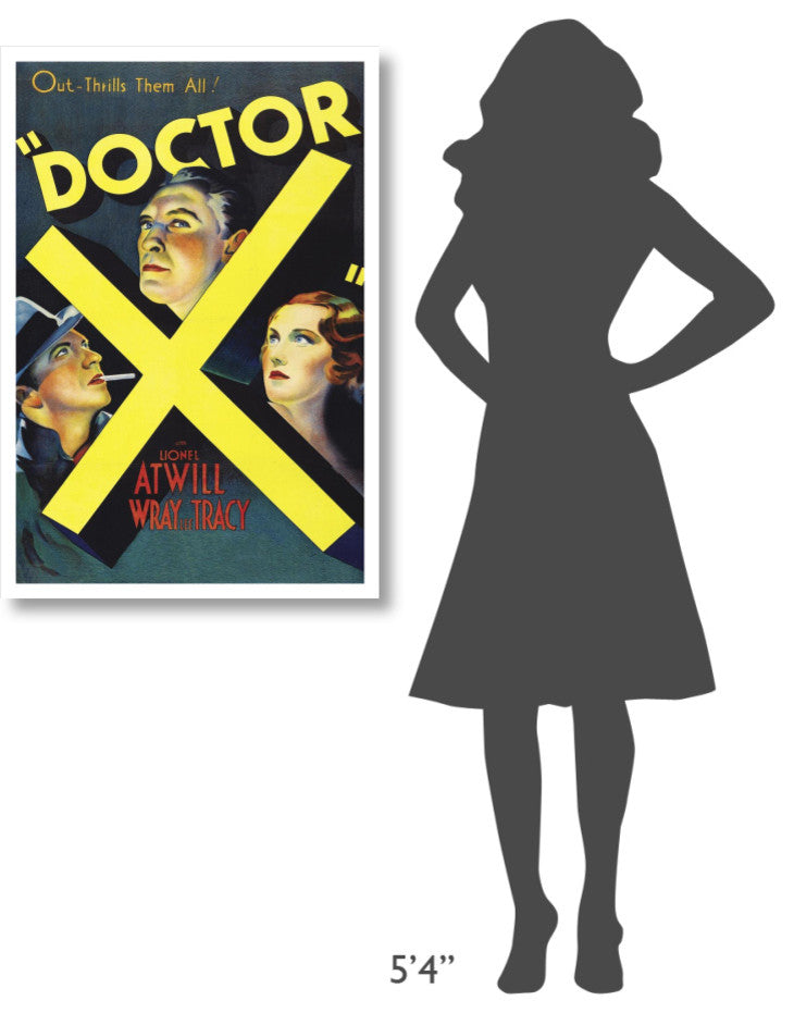 "Vintage Film Posters: Doctor X" Digital Paper Print, 26"x38"
