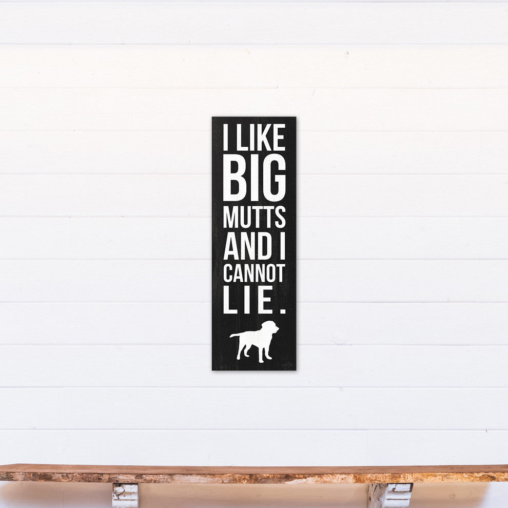 I Like Big Mutts And I Cannot Lie 12x36 Canvas Wall Art