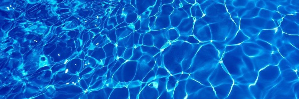 View of Swimming Pool Panoramic Fabric Wall Mural