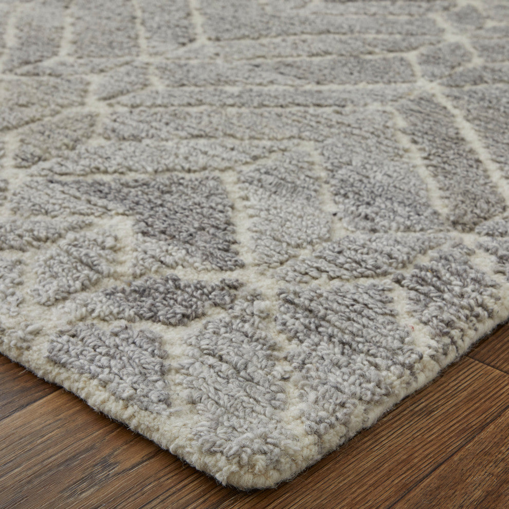Weave & Wander Saena Gray/Natural Rug, 9'x12'