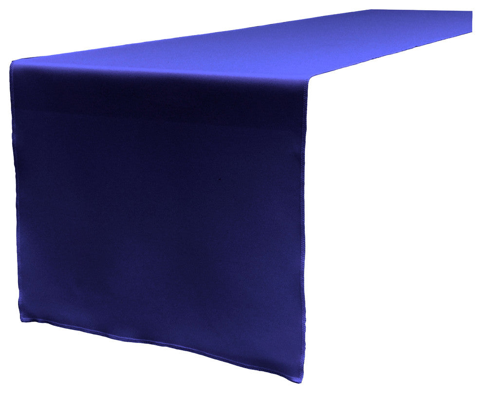LA Linen Polyester Poplin Table Runner 14"x108", Royal