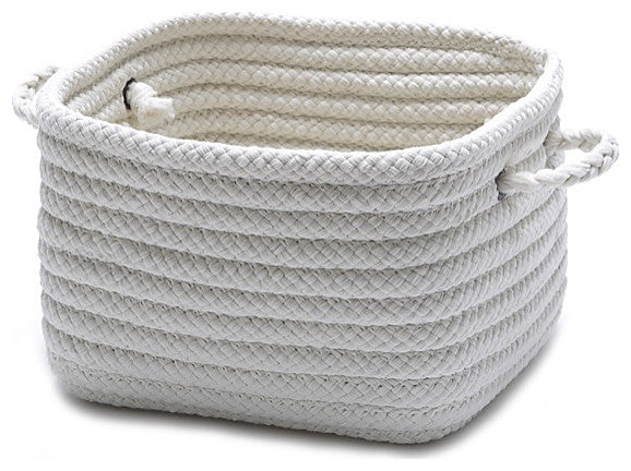 Colonial Mills Basket Simply Home Shelf Storage White Square