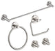 Circular 5-Piece Bathroom Hardware Set, Brushed Nickel