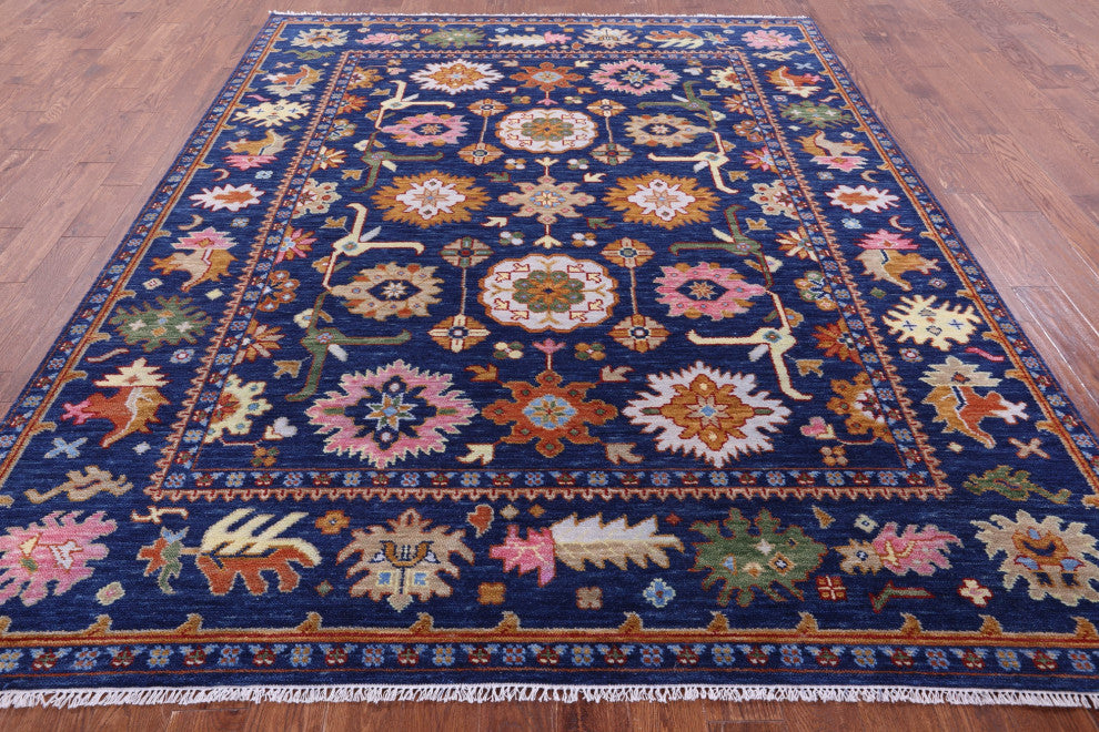 Turkish Oushak Handmade Wool Rug 8' 0" X 10' 0" - Q15865