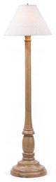 Brinton House Floor Lamp in Pearwood with Shade