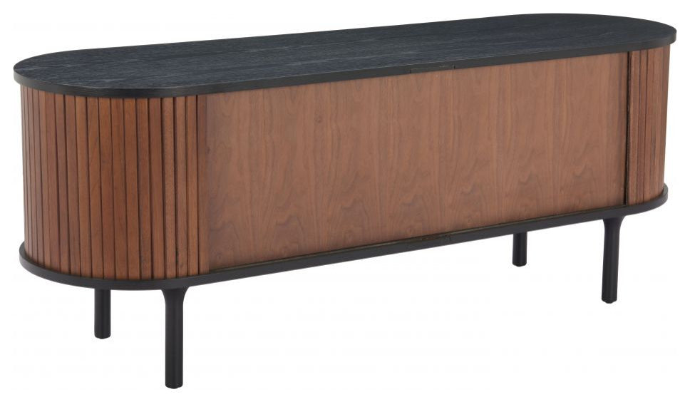 KorianaBlack And Walnut Entertainment Stand