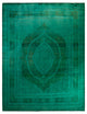 Fine Vibrance, One-of-a-Kind Hand-Knotted Area Rug Green, 9' 3" x 11' 10"
