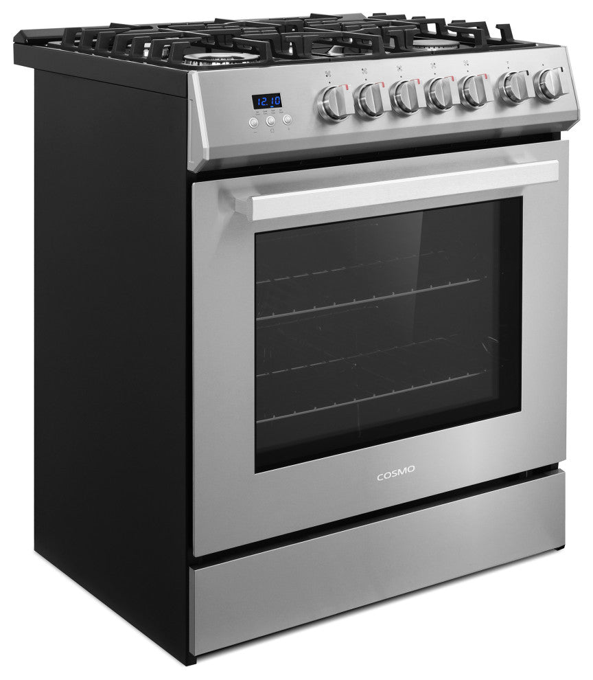 Cosmo COS-305AGC 30" 5.0 cu. ft. Single Oven Gas Range With 5 Burner Cooktop