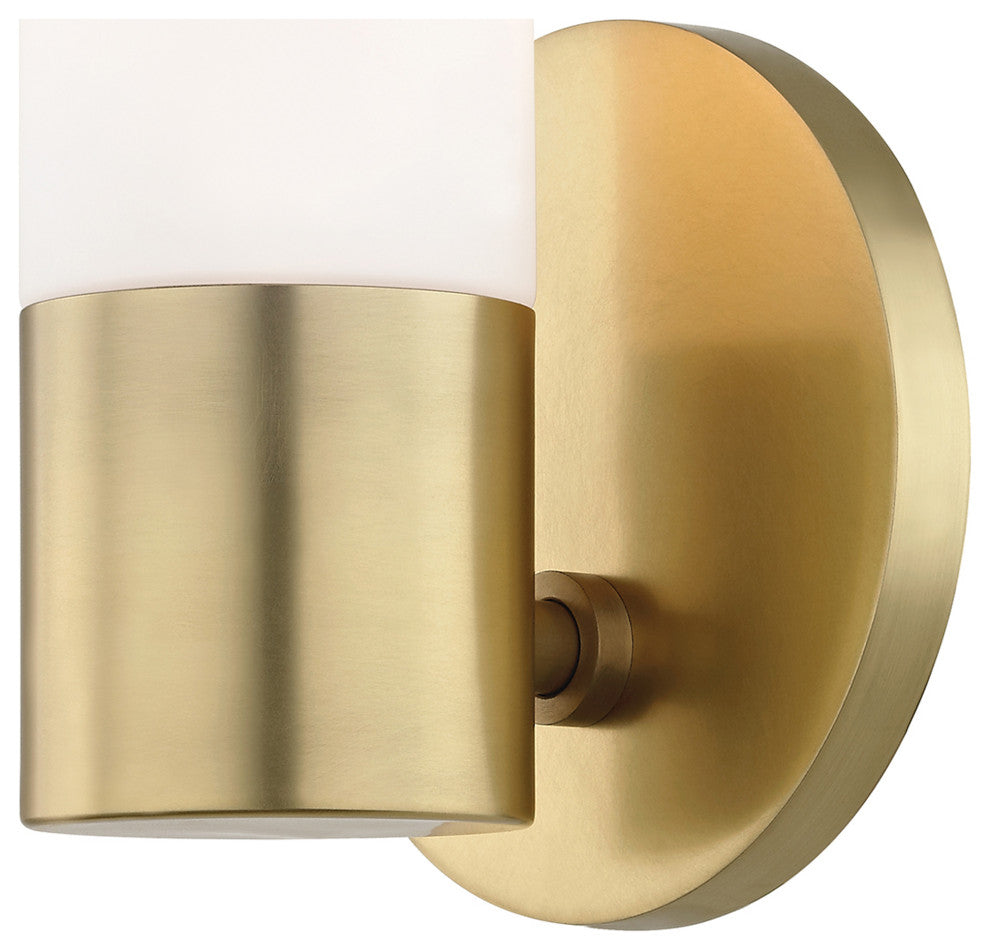 Lola Wall Sconce, Aged Brass Finish