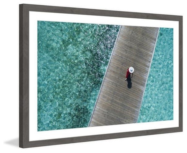 "On the Boardwalk" Framed Painting Print, 18"x12"