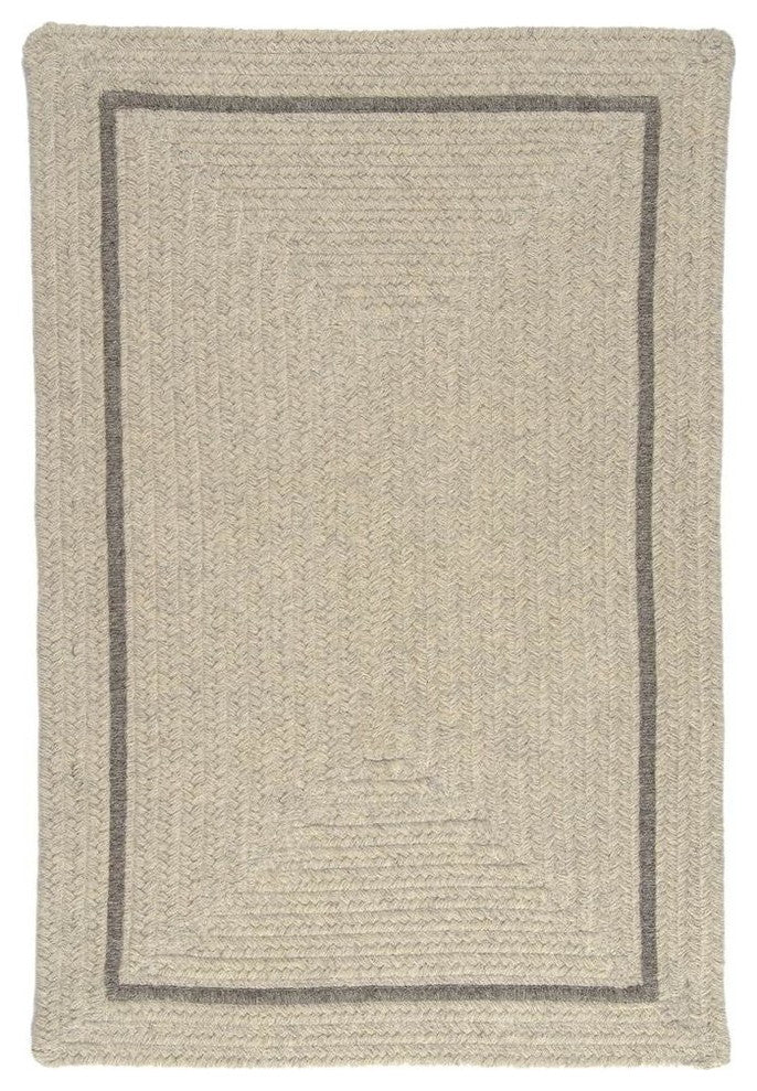 Colonial Mills Shear Natural EN31 Cobblestone Modern Area Rug, Rectangular 7'x9'