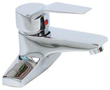 Bathroom Faucet Chrome Plated Centerset 4 3/16"H 1 Handle |