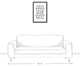 Typewriter Alphabet 16x24 Black Floating Framed Canvas