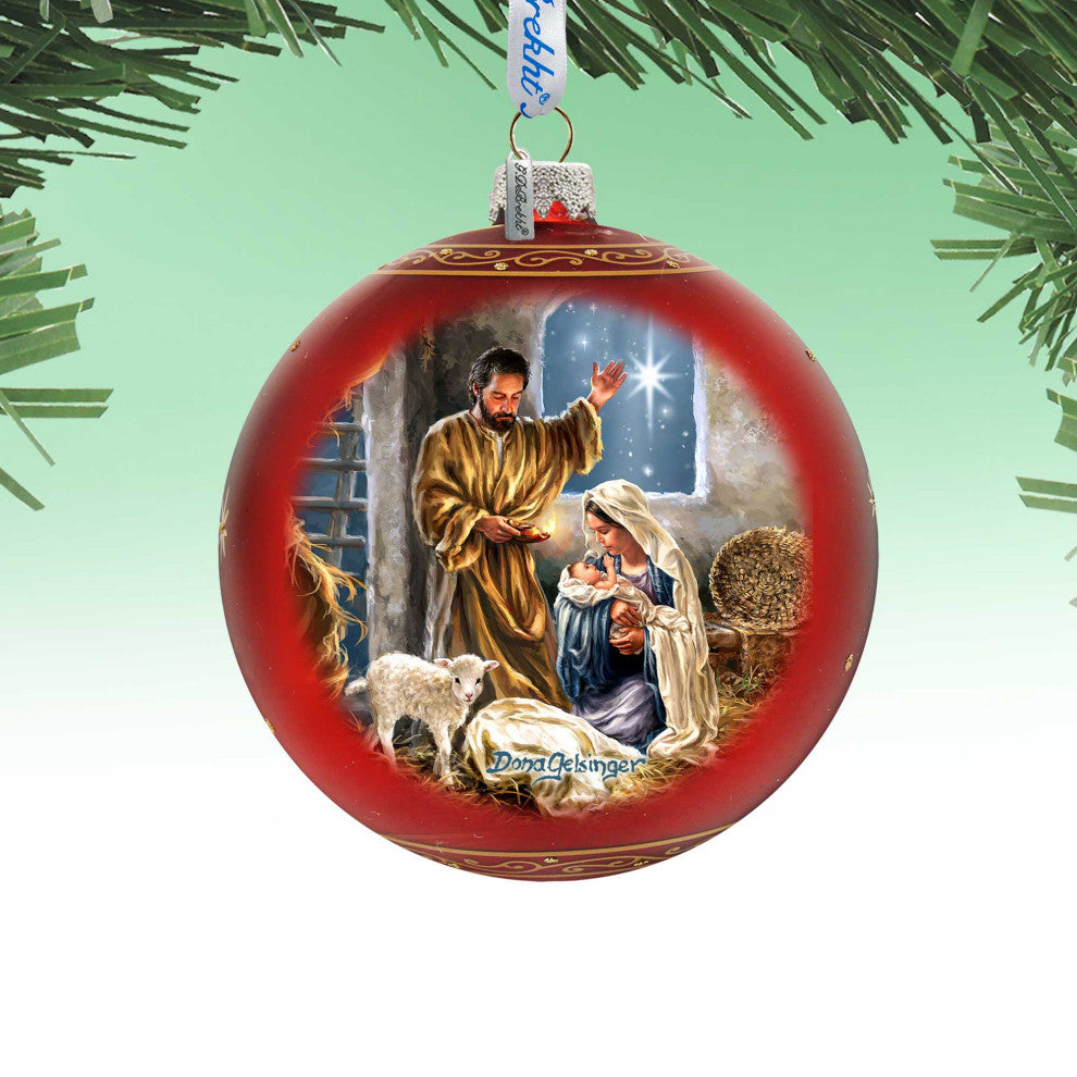The Lamb of God Glass Ornament Limited Edition