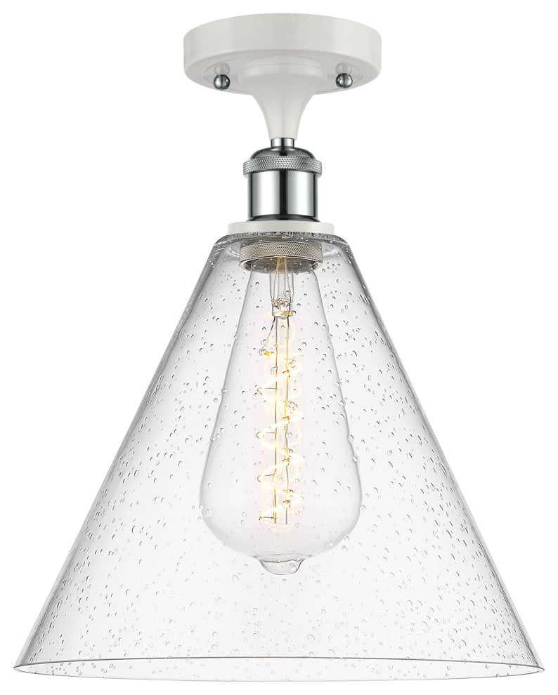 Innovations 516-1C-WPC-GBC-124-LED 1 Light Semi-Flush Mount