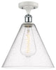 Innovations 516-1C-WPC-GBC-124-LED 1 Light Semi-Flush Mount