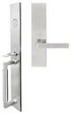 Tokyo Lever, Mortise Dummy Handleset, Right Hand, Satin Stainless Steel