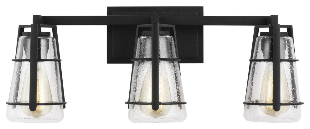 Adelaide 3-Light Vanity, Midnight Black