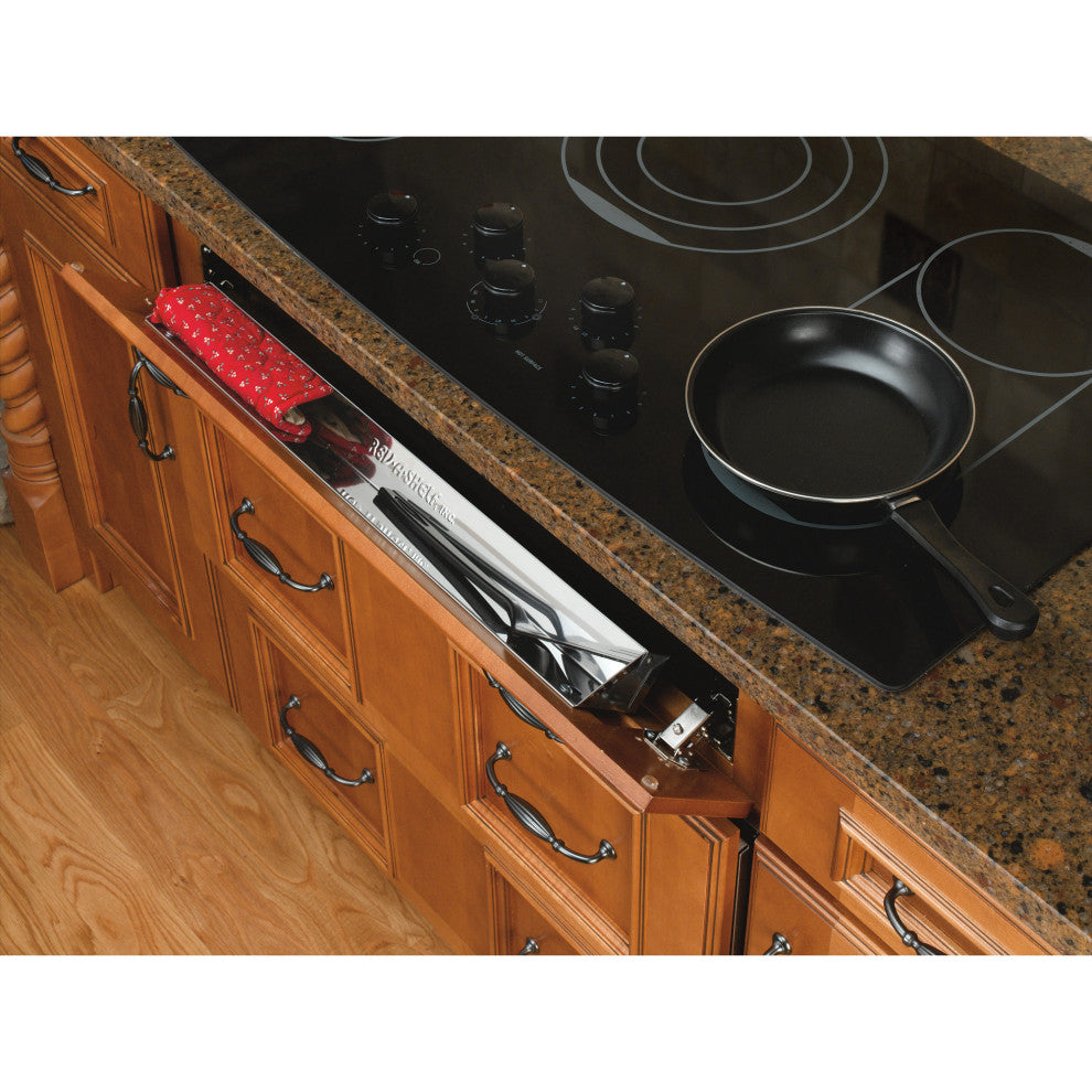 Stainless Steel Slim Tip-Out Trays for Sink Base Cabinets, 25"