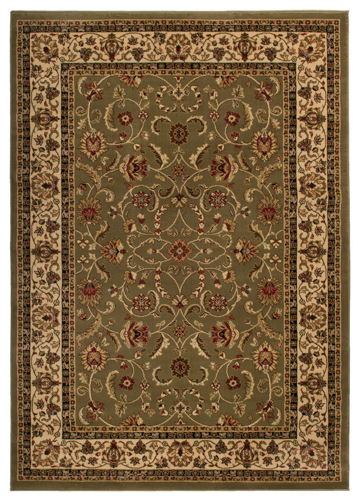 Classic Keshan Rug, 27"x39"